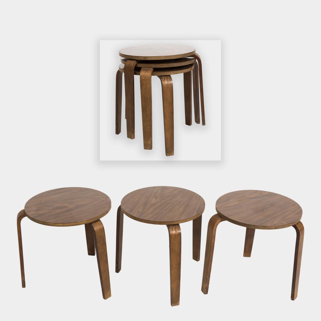 Nest of Three Bentwood Side Tables (1 of 4)