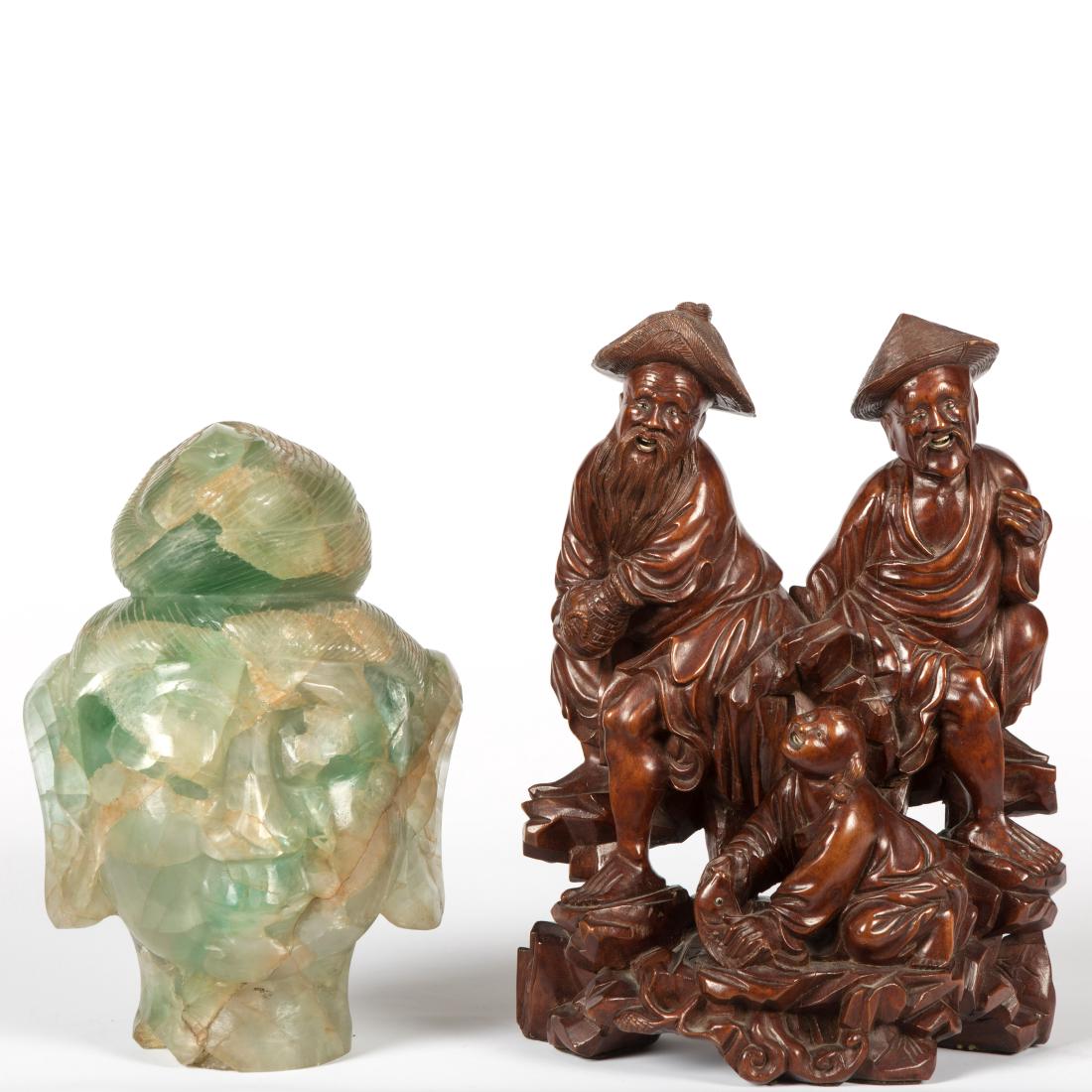 Chinese Wood Carving - Jade Quan Yin (1 of 9)