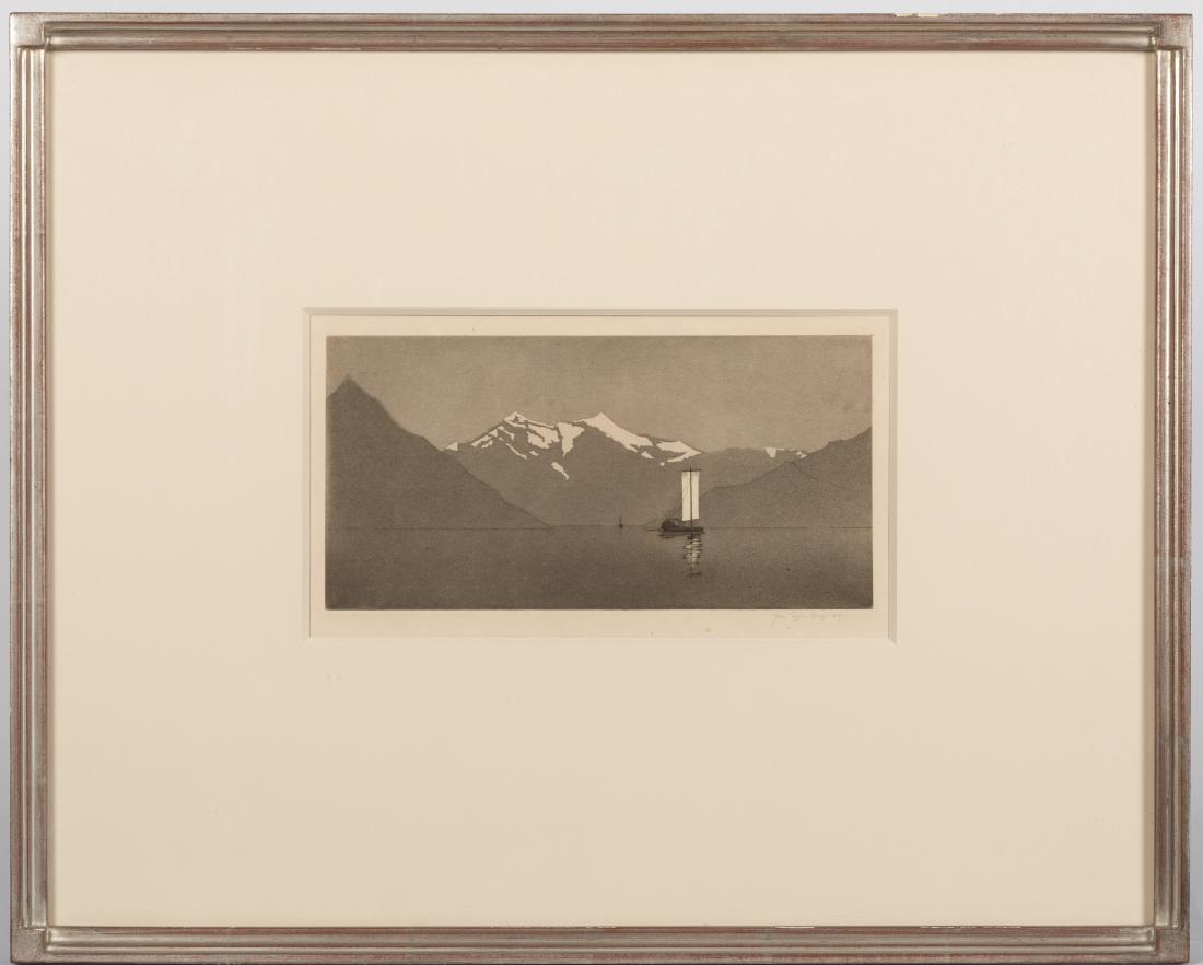 John Taylor Arms - On Lake Como #2 - Aquatint (1 of 6)