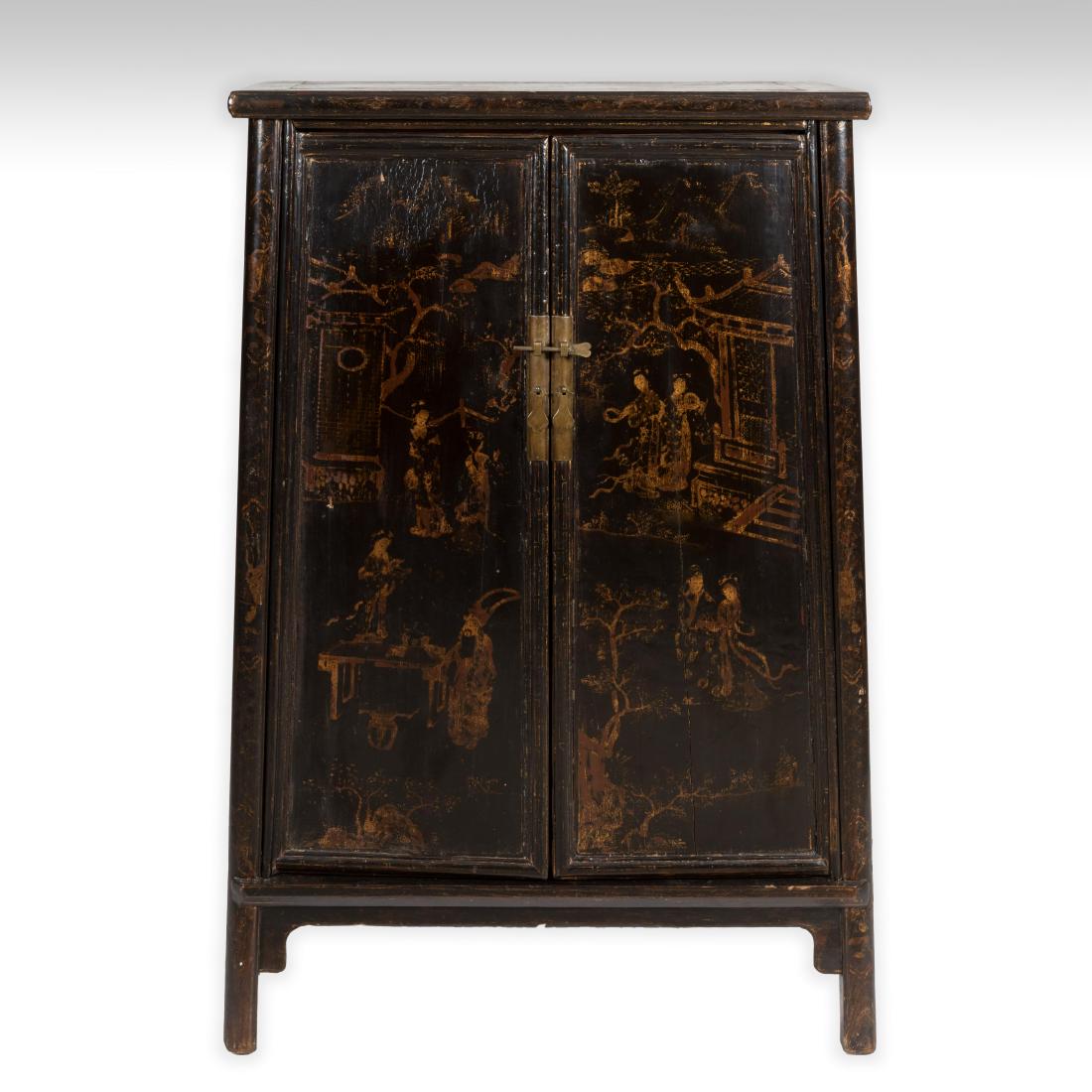 Oriental Lacquered Graduated Cabinet (1 of 6)