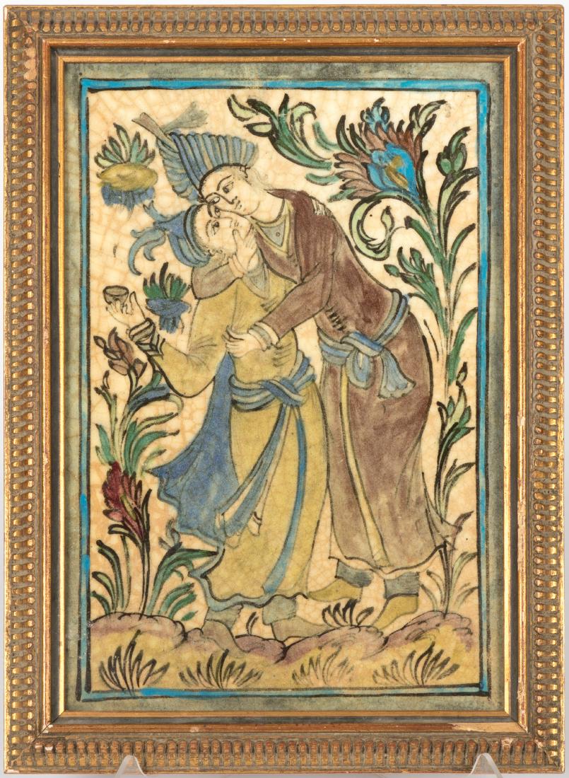 Antique Framed Persian Tile (1 of 5)