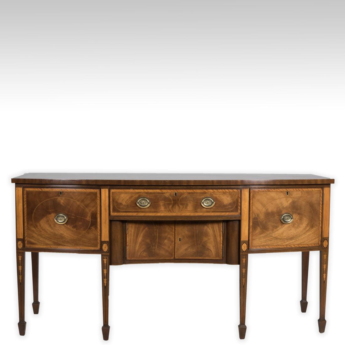 Inlaid Mahogany Colonial Williamsburg Sideboard (1 of 10)