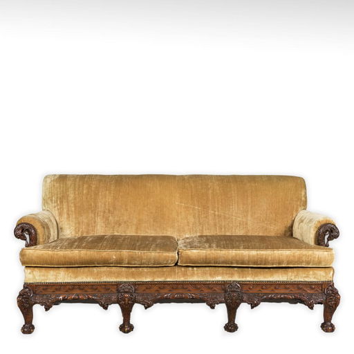 Heavily Carved Federal Style Sofa