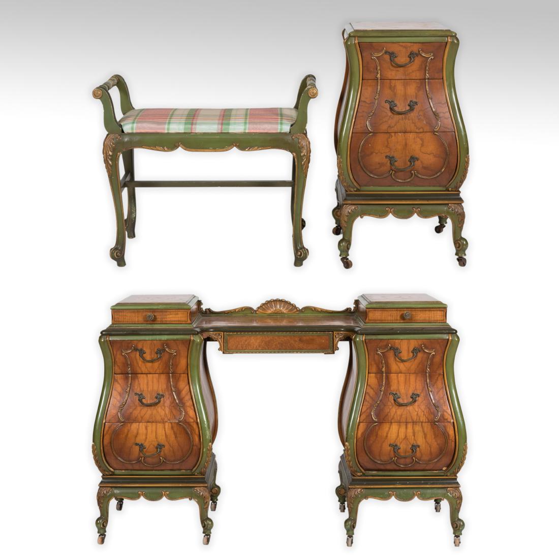 Bombay Vanity, Bench and Three Drawer Stand (1 of 6)