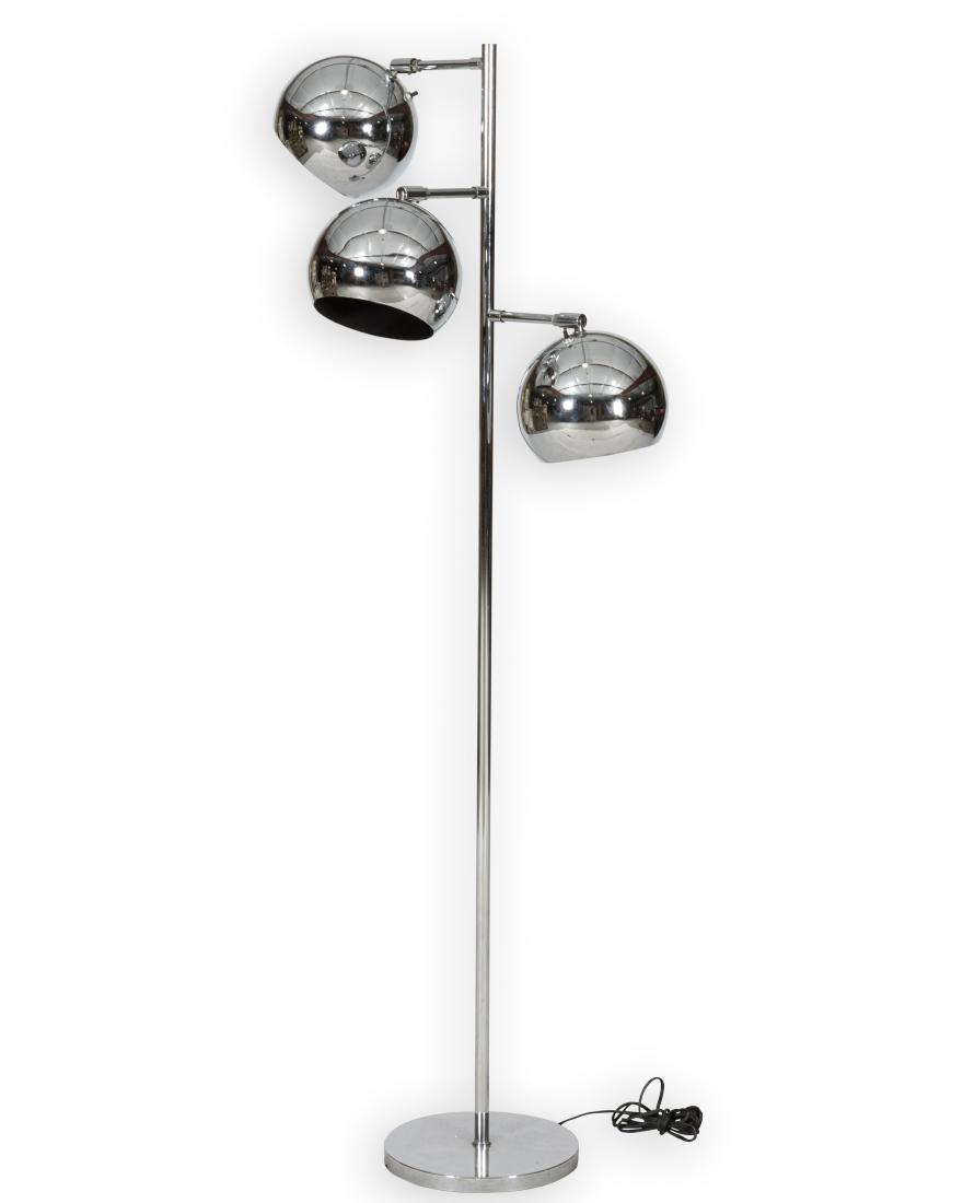 Three Light Chrome Floor Lamp (1 of 4)