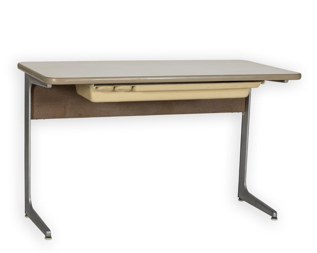George Nelson for Herman Miller Desk - Signed: Description - A George Nelson for Herman Miller action series desk. Signed. Dimensions - 29" x 28" x 23"