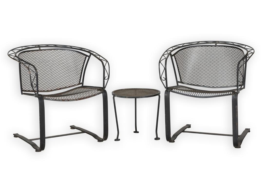 Pair Salterini Spring Chairs and Table (1 of 3)