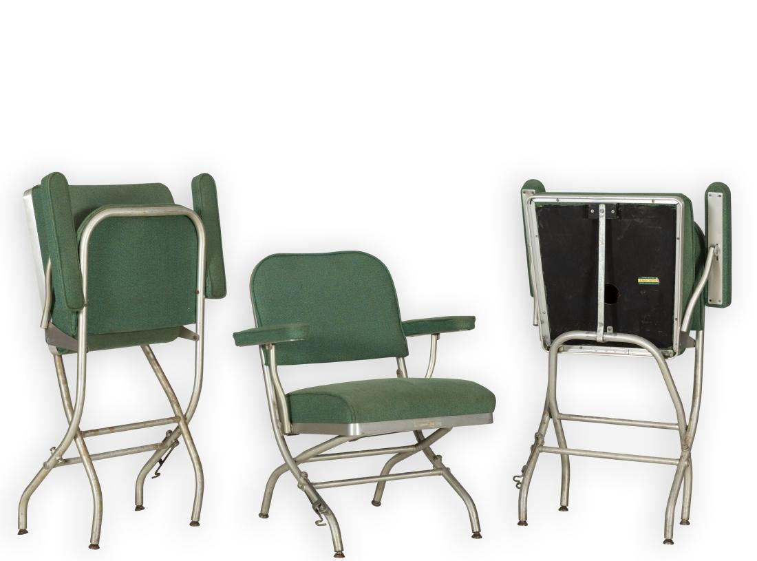 Three Warren McArthur Folding Mayfair Chairs (1 of 4)