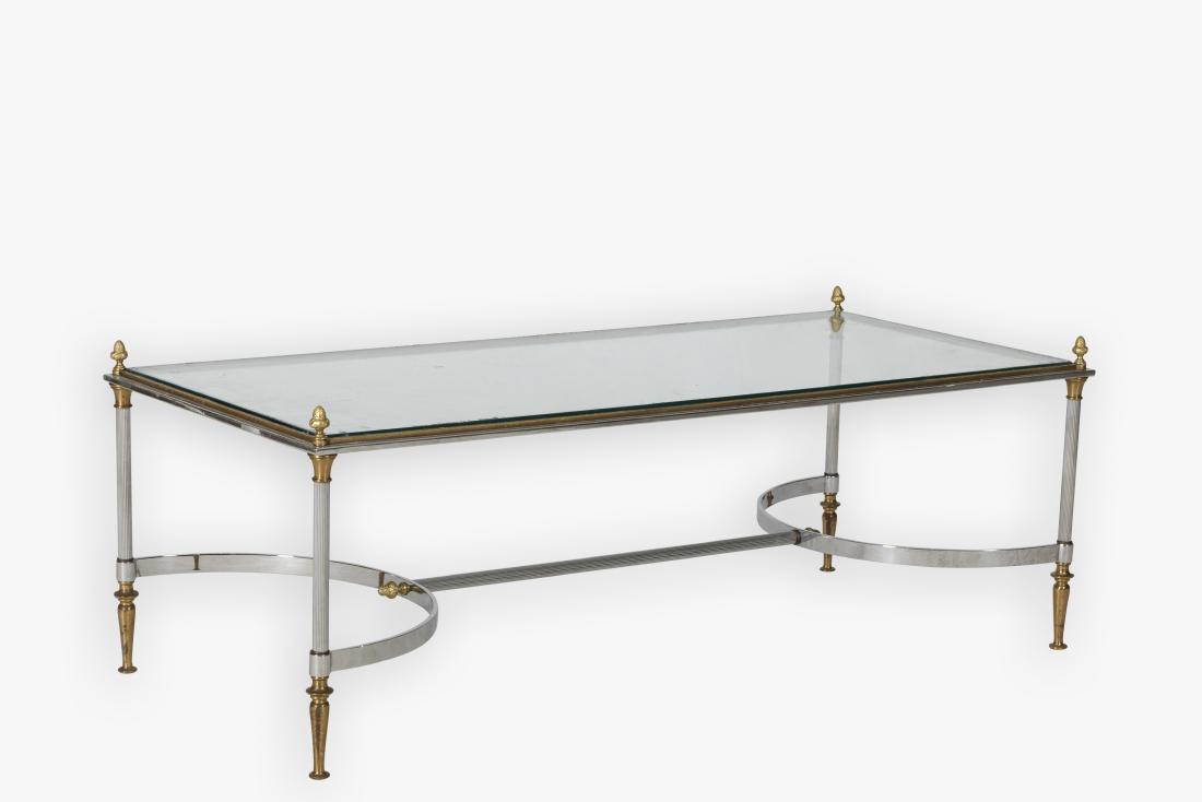 Jensen Style Brass and Glass Coffee Table (1 of 2)