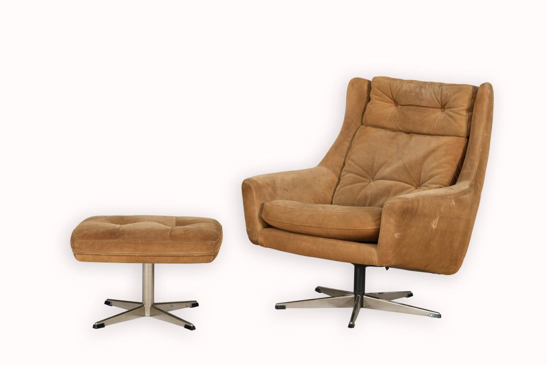 John Stuart Lounge Chair and Ottoman - Signed (1 of 5)