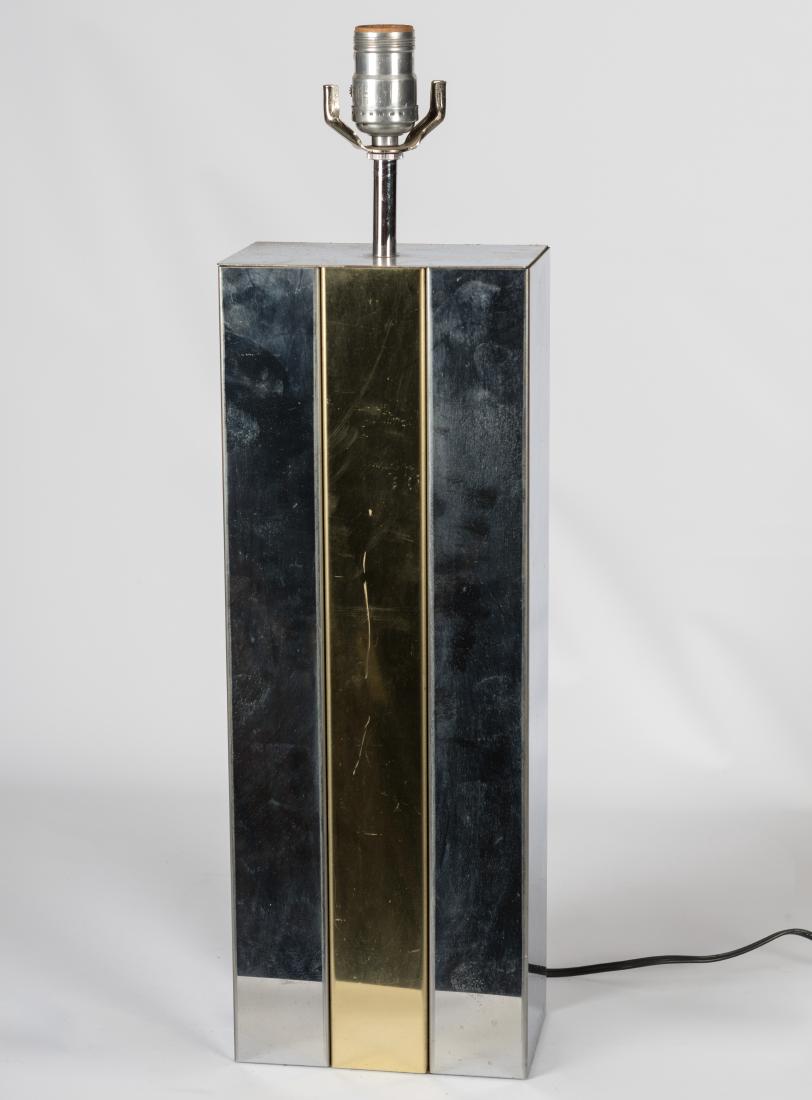Sonneman Brass and Chrome Table Lamp (1 of 4)