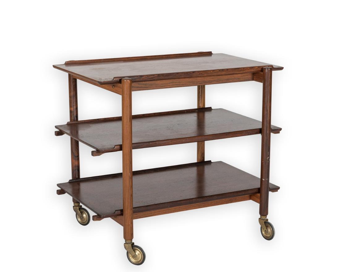 Danish Rosewood Serving Cart (1 of 6)