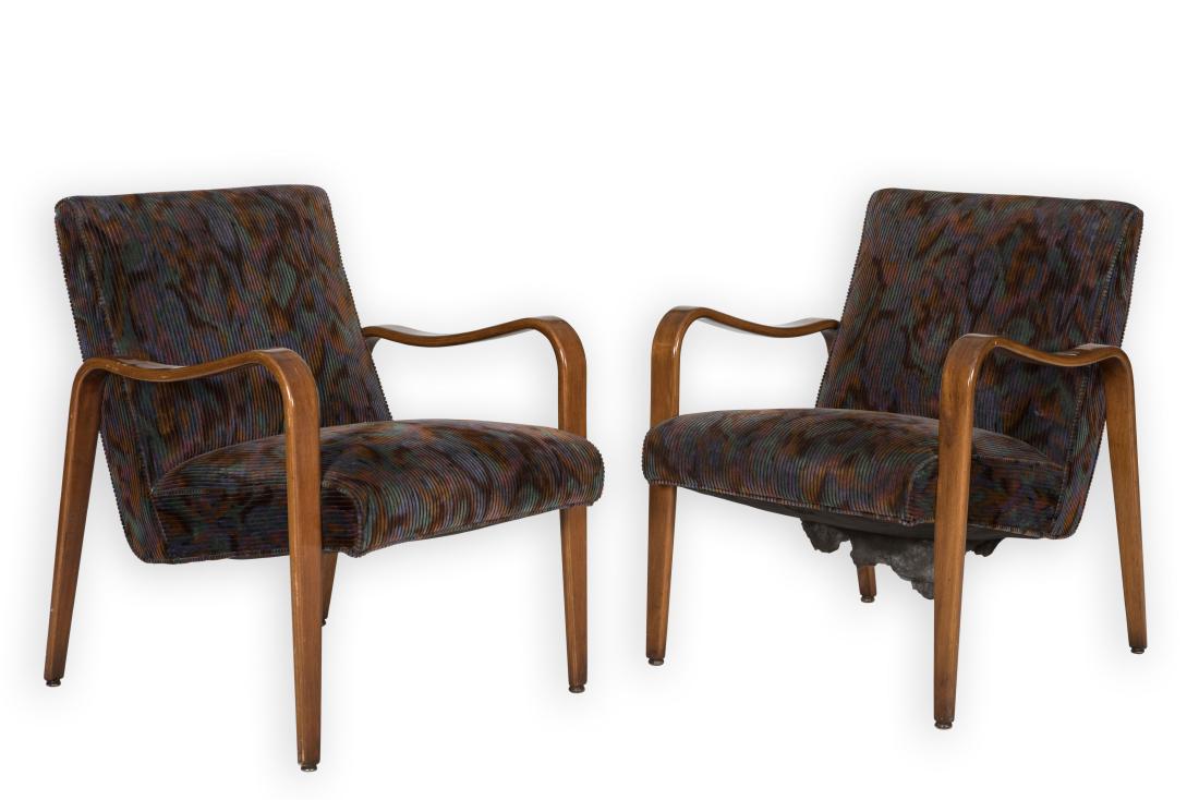 Pair Thonet Bentwood Arm Chairs (1 of 4)