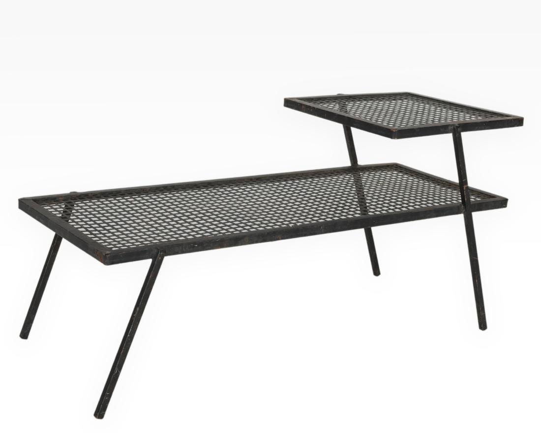 Two Tier Iron "Grate" Table (1 of 3)