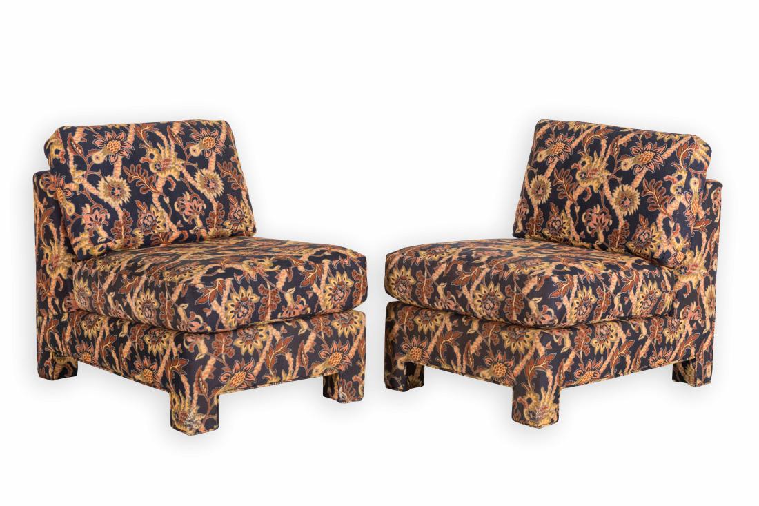 Pair Mid Century Slipper Chairs (1 of 2)