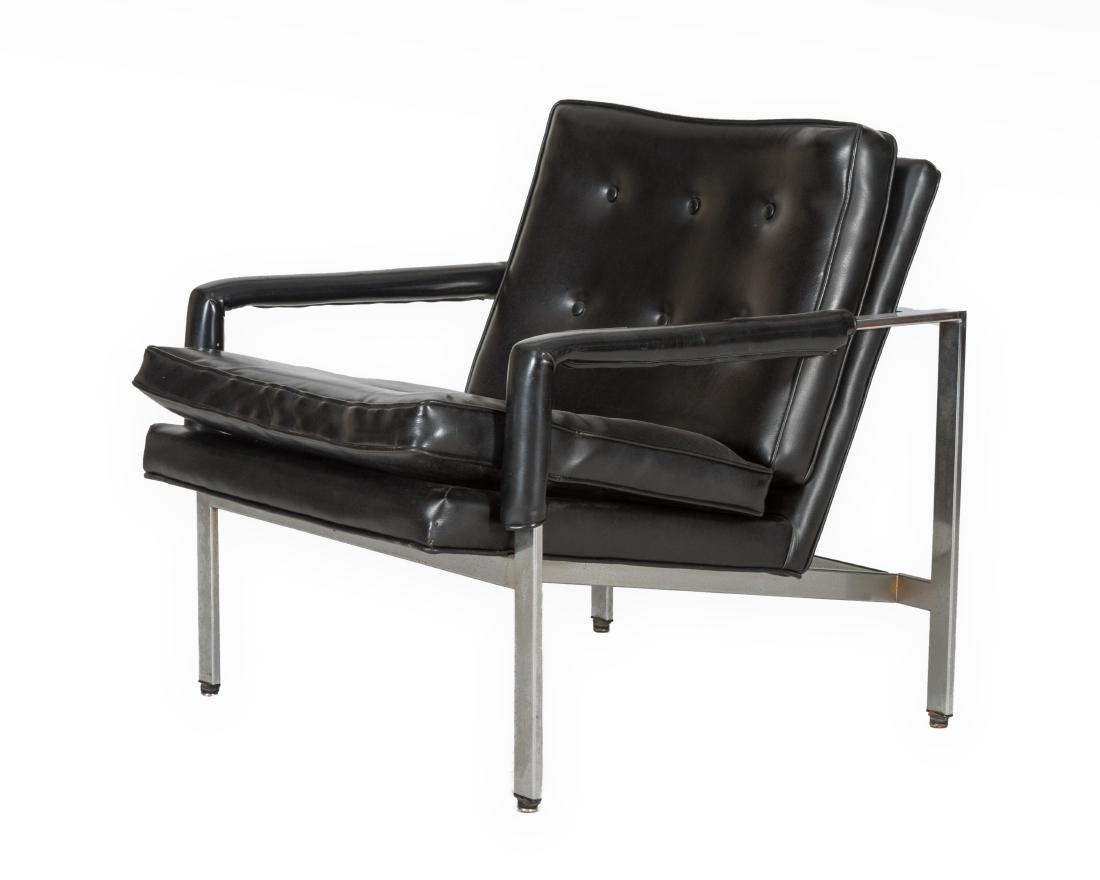 Chrome and Vinyl Arm Chair (1 of 5)