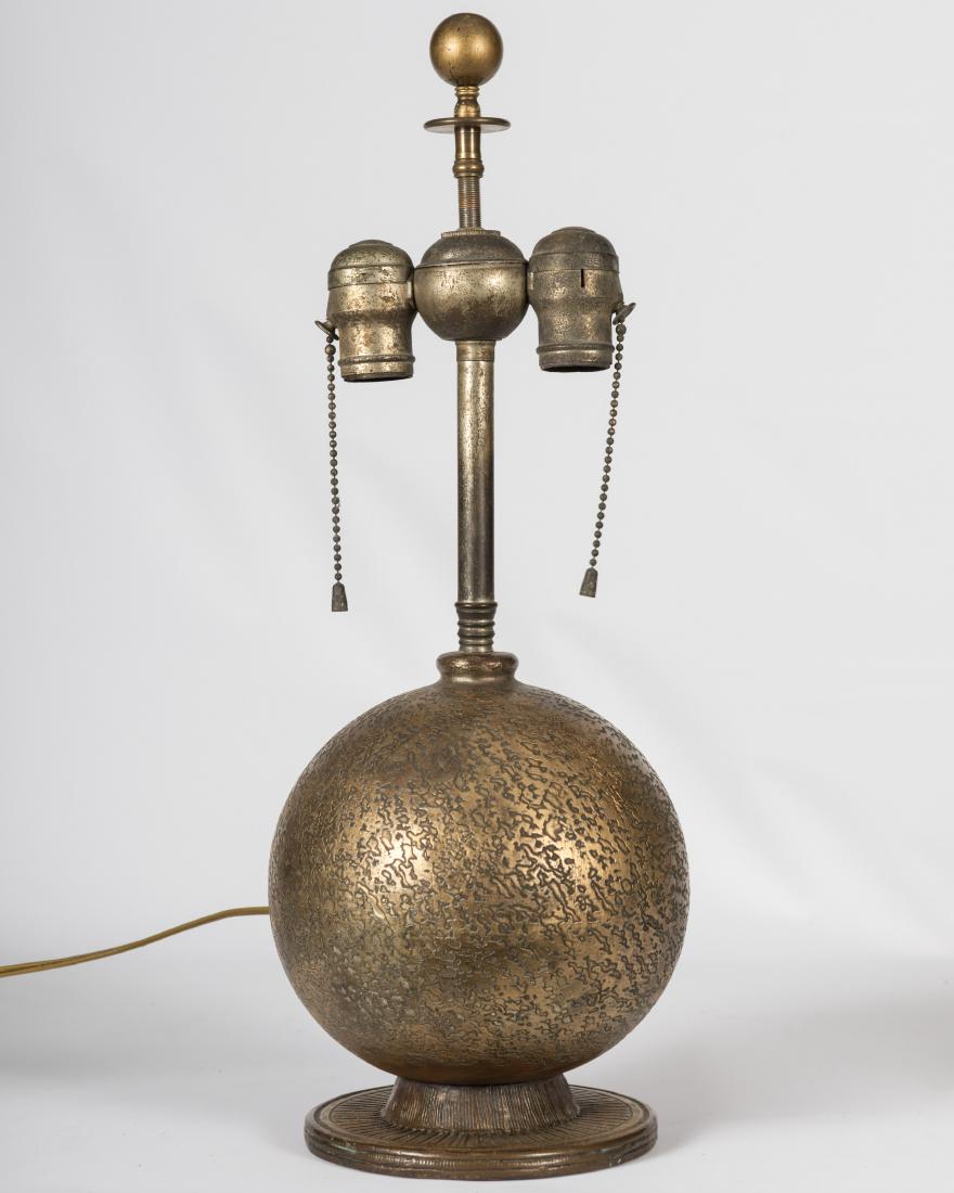 Bronze Sheeted Sphere Lamp (1 of 4)
