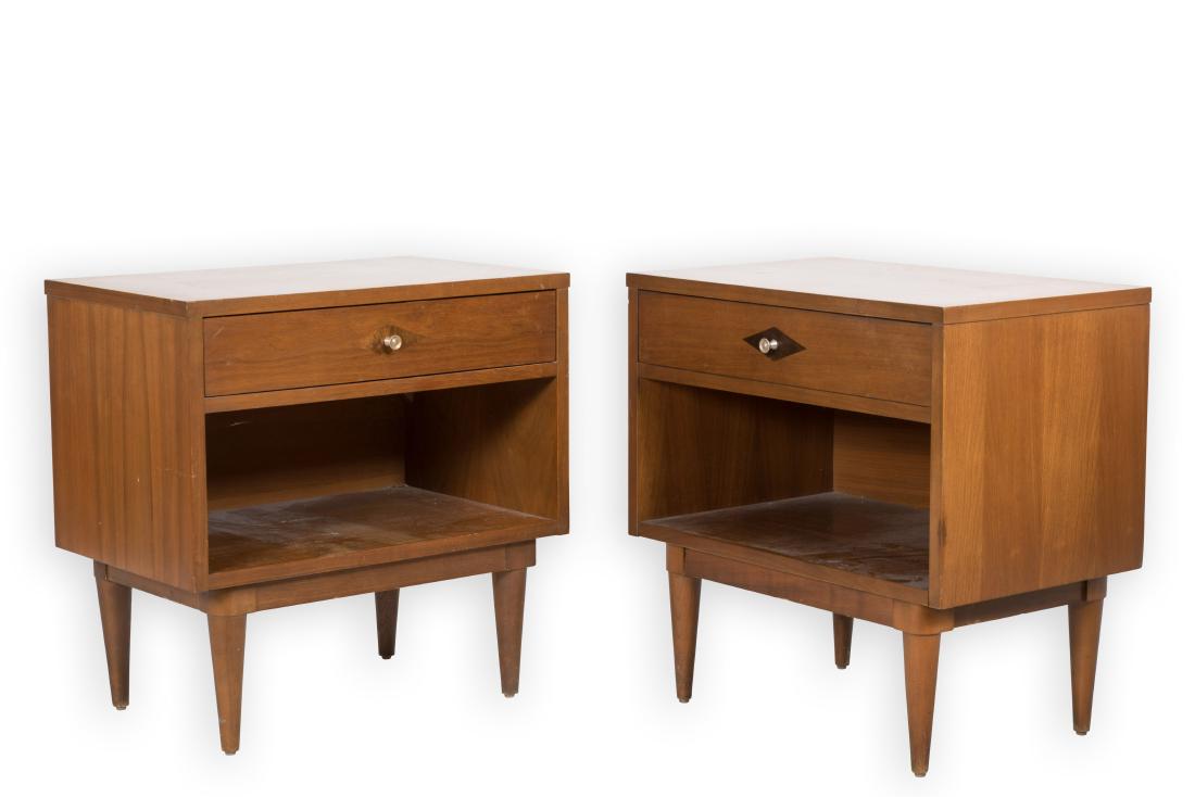 Pair John Cameron Walnut Nightstands (1 of 6)
