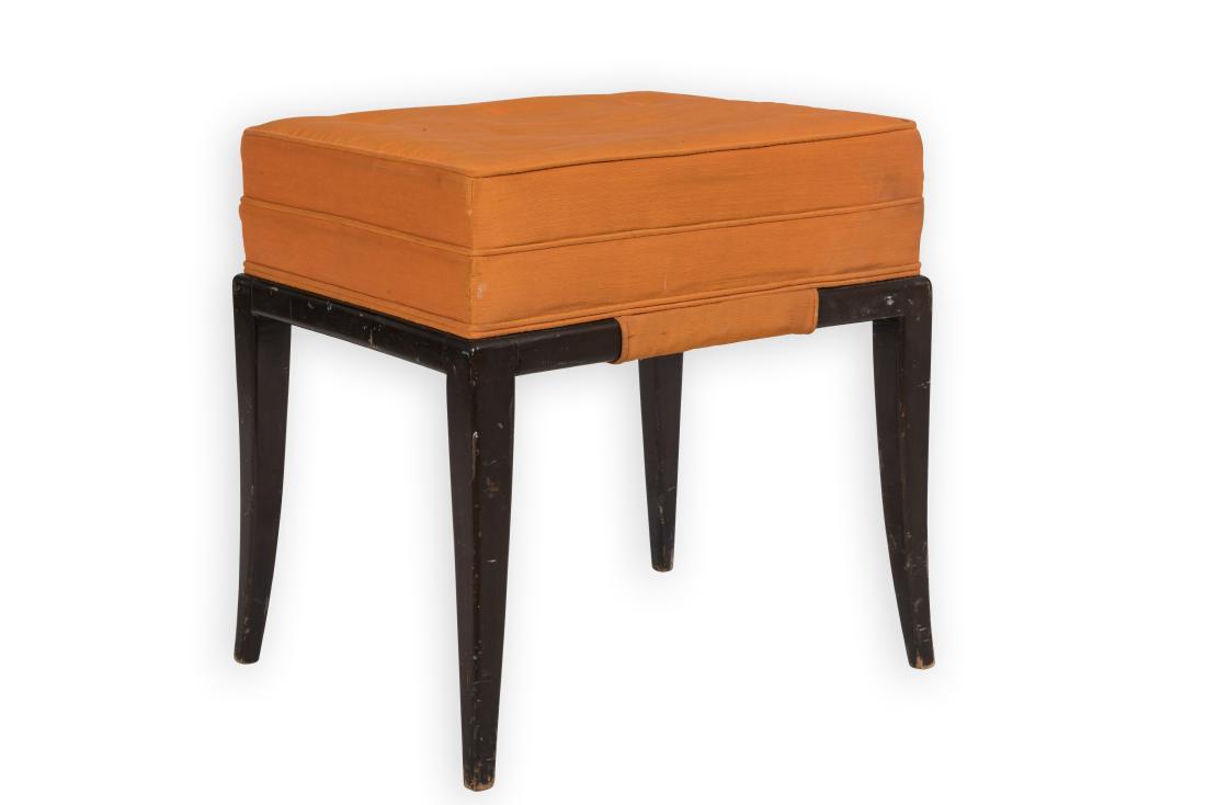 Robsjohn-Gibbings Orange Stool (1 of 4)