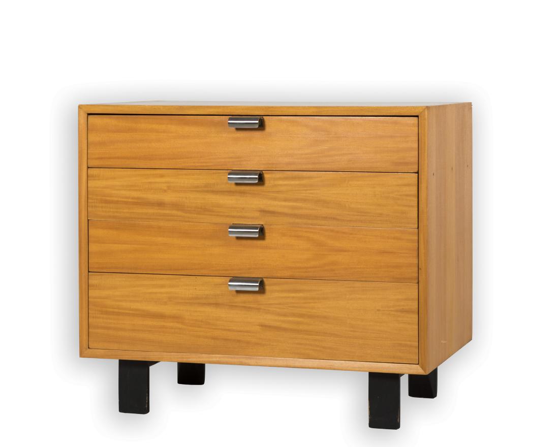 George Nelson for Herman Miller Chest: Description - A George Nelson for Herman Miller four drawer chest. Dimensions - 30" x 34" x 19"
