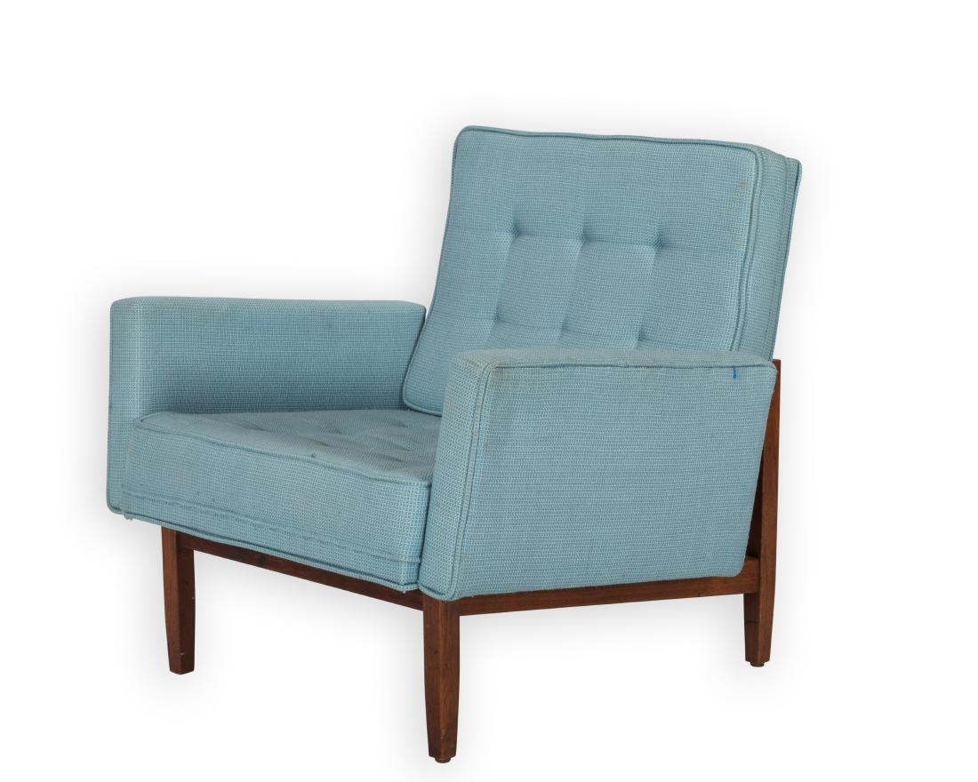 Rare Florence Knoll Walnut Frame Armchair (1 of 6)