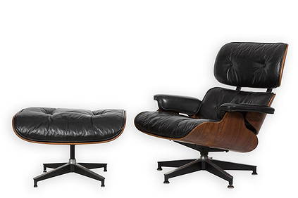 Herman Miller Eames Chair and Ottoman - Signed (1 of 9)