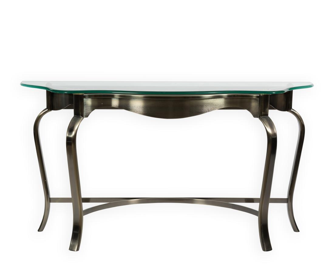 DIA Gunmetal and Brass Console Table (1 of 2)