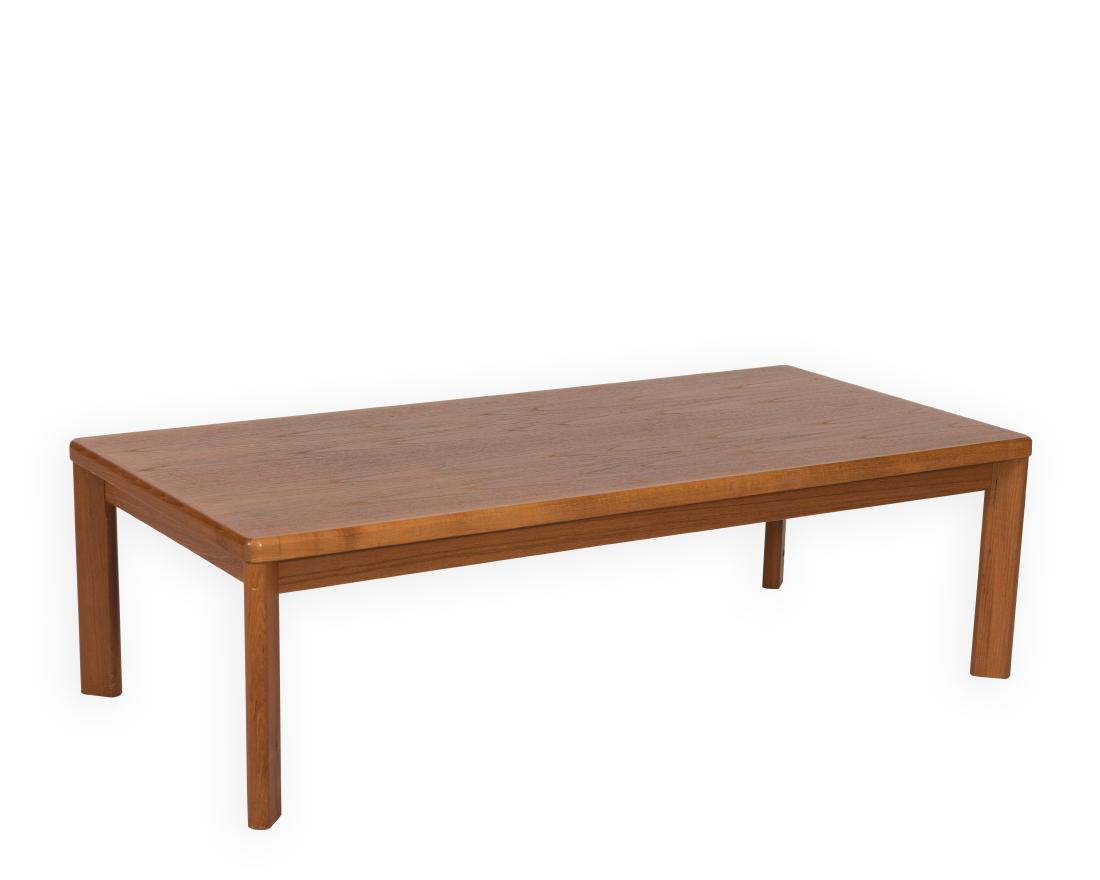 Danish Teak Coffee Table: Description - A Danish teak coffee table. Dimensions - 16" x 53" x 25.5"