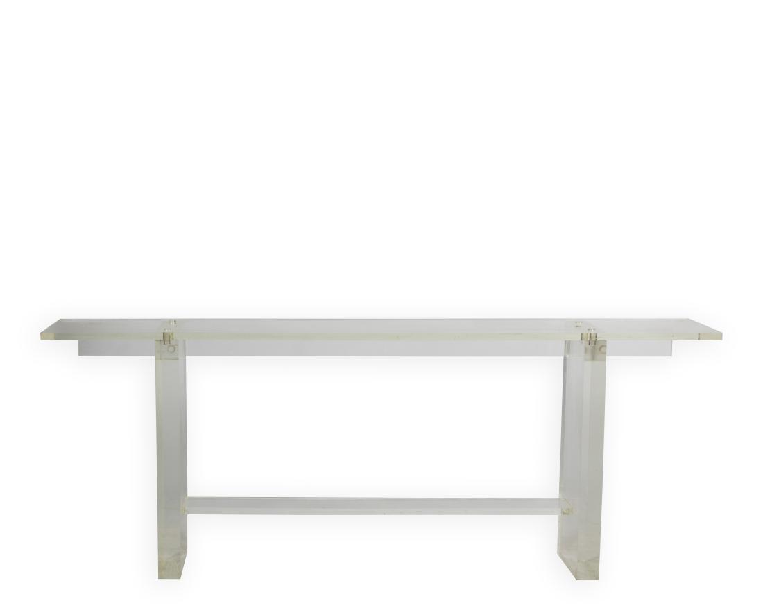 Lucite Console Table (1 of 5)