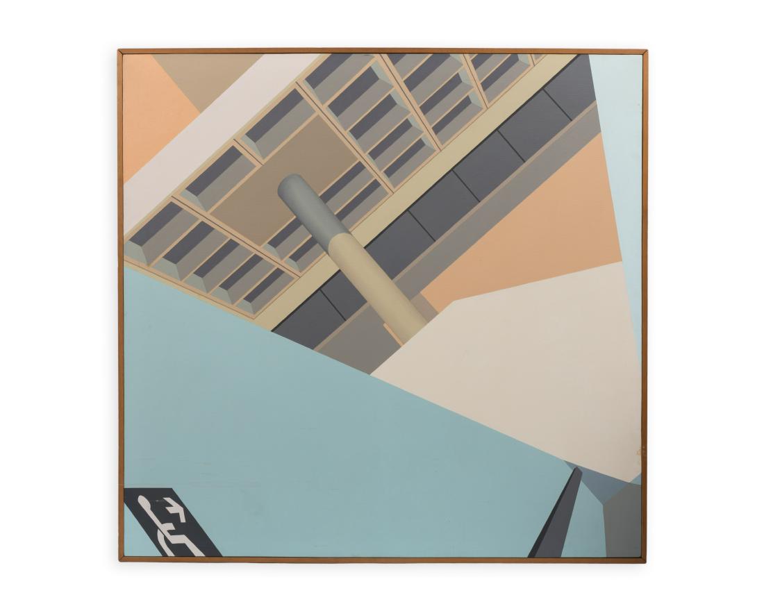 Large Mid Century Abstract Painting (1 of 4)