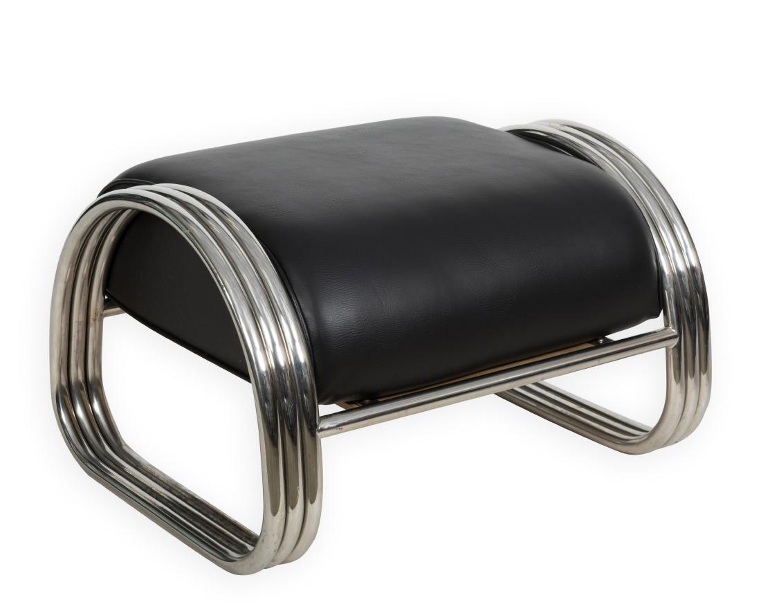 Chrome and Leather Bench (1 of 3)