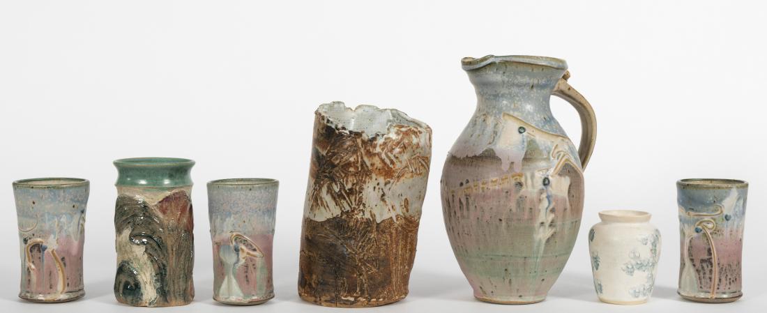 Group Mid Century Art Pottery - Seven Pieces (1 of 5)