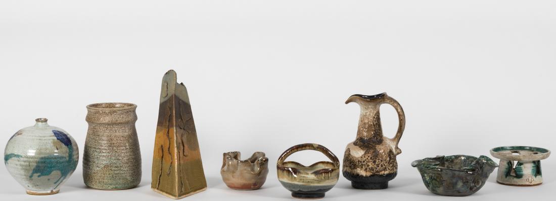 Group Mid Century Art Pottery - Eight Pieces (1 of 4)