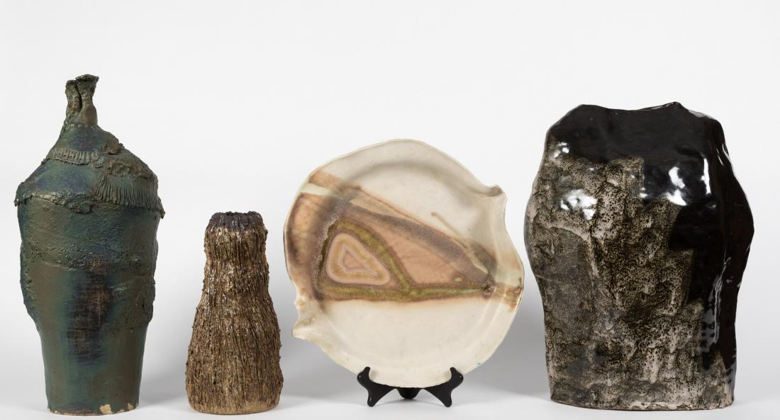 Group Large Mid Century Art Pottery - Four Pieces (1 of 7)