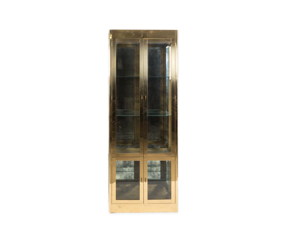 Mastercraft Brass Curio Cabinet - Signed (1 of 5)