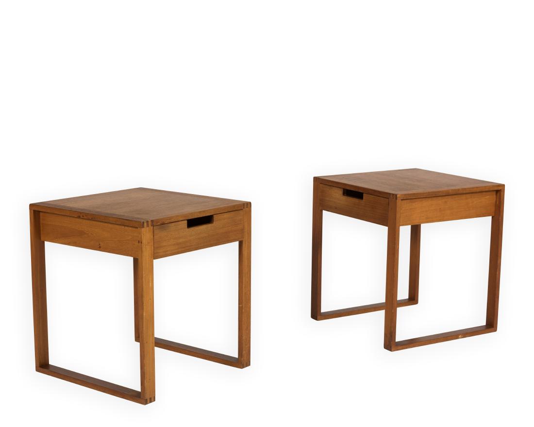 Pair Danish Teak End Tables (1 of 3)