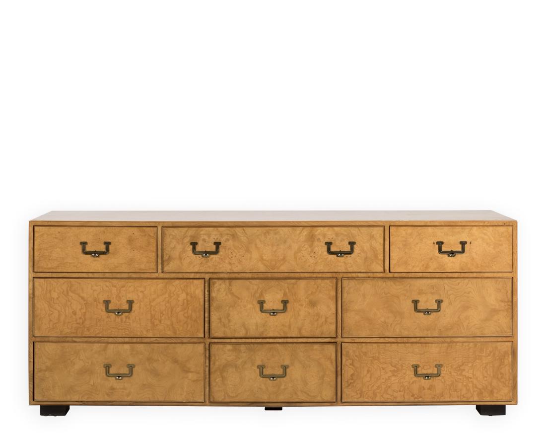 John Widdicomb Burl/Brass Dresser (1 of 6)