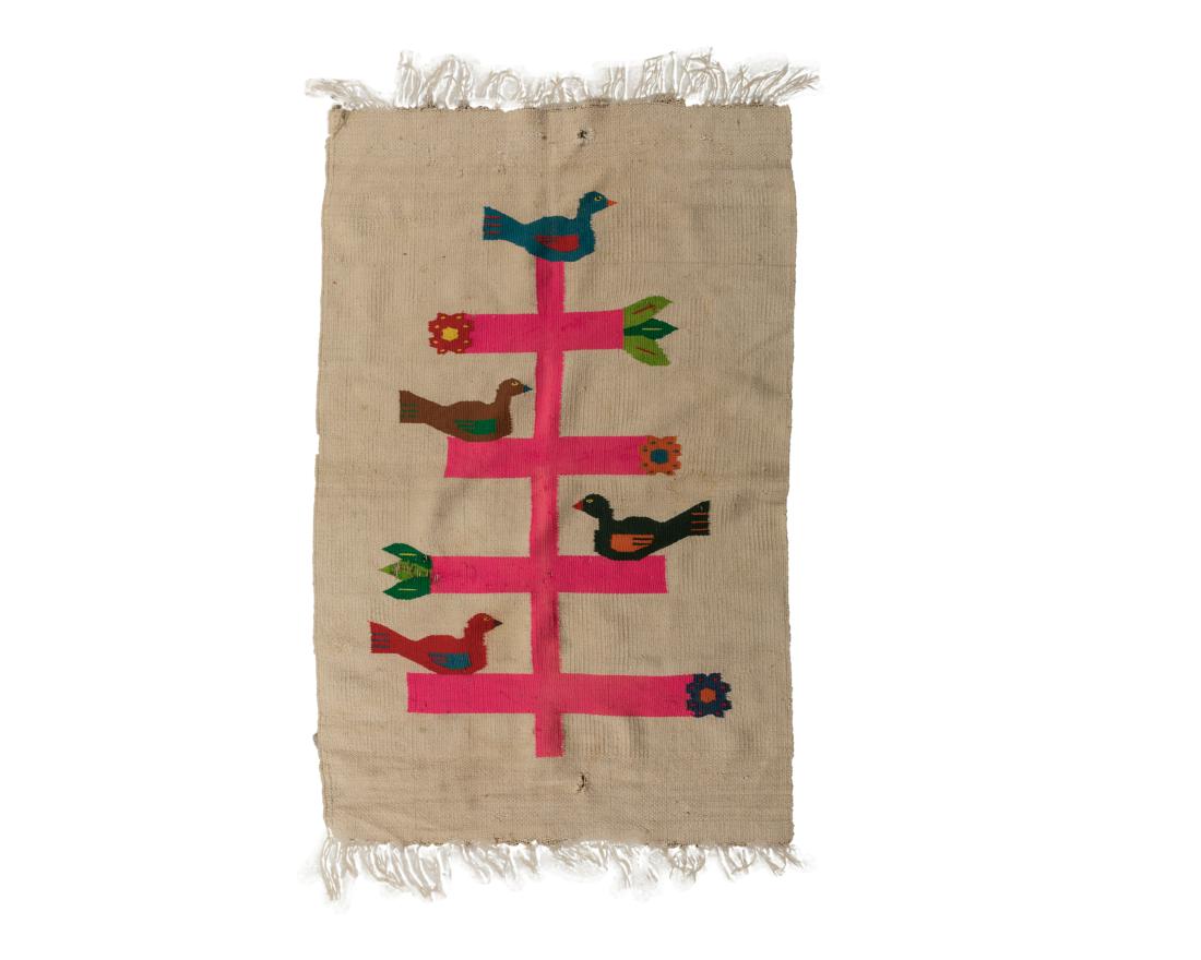 Danish Flat Weave Rug with Birds (1 of 5)