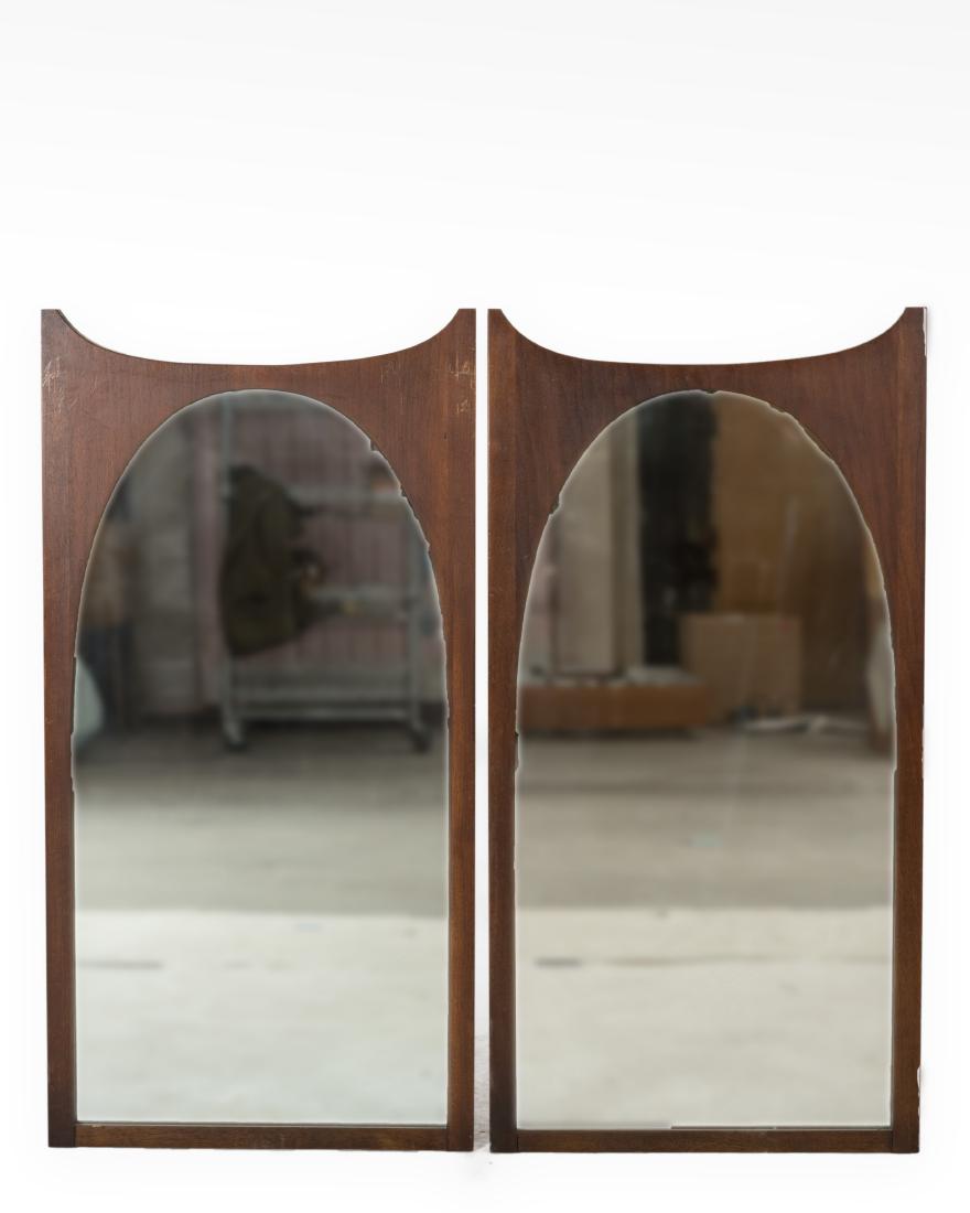 Pair Mid Century Teak Mirrors (1 of 2)