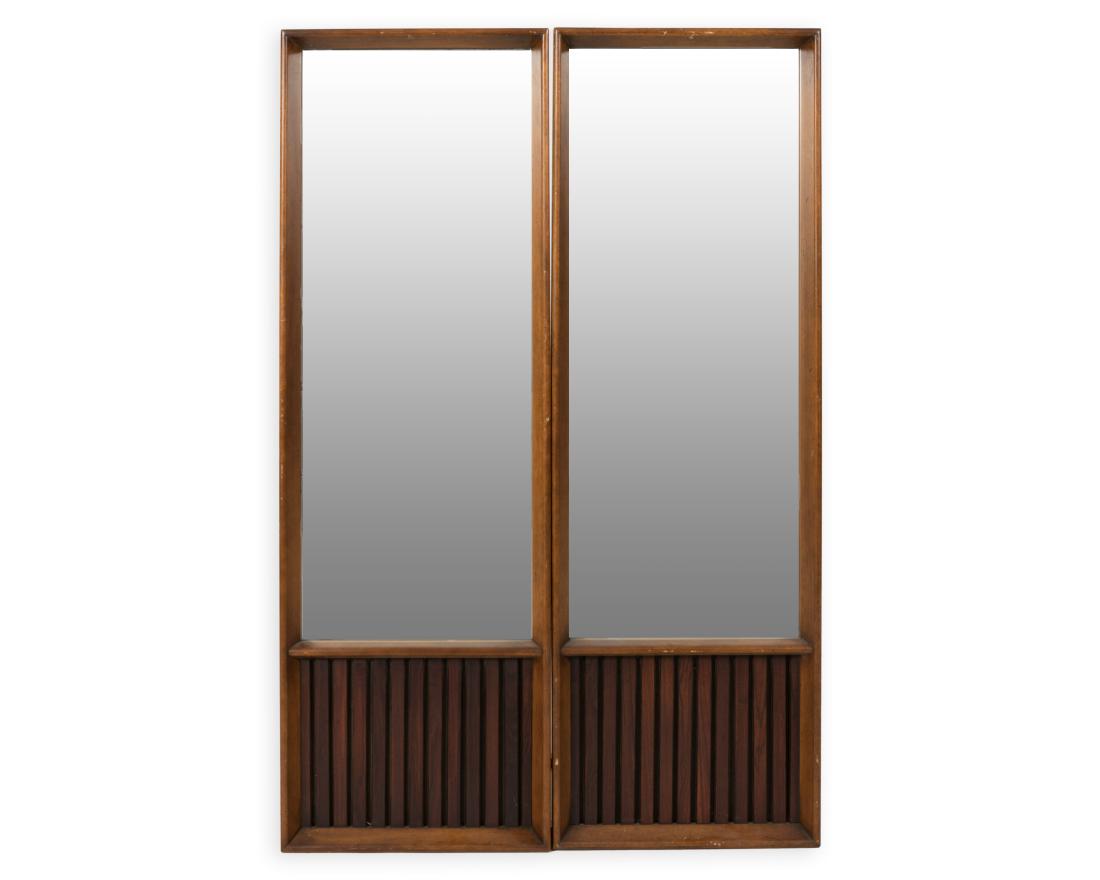 Pair Mid Century Mirrors (1 of 3)