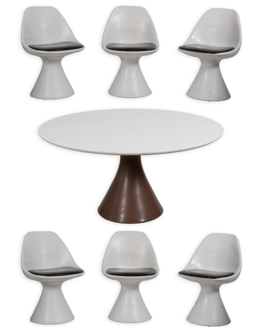 Hollen Inc. Six Space Age Chairs and Table (1 of 5)