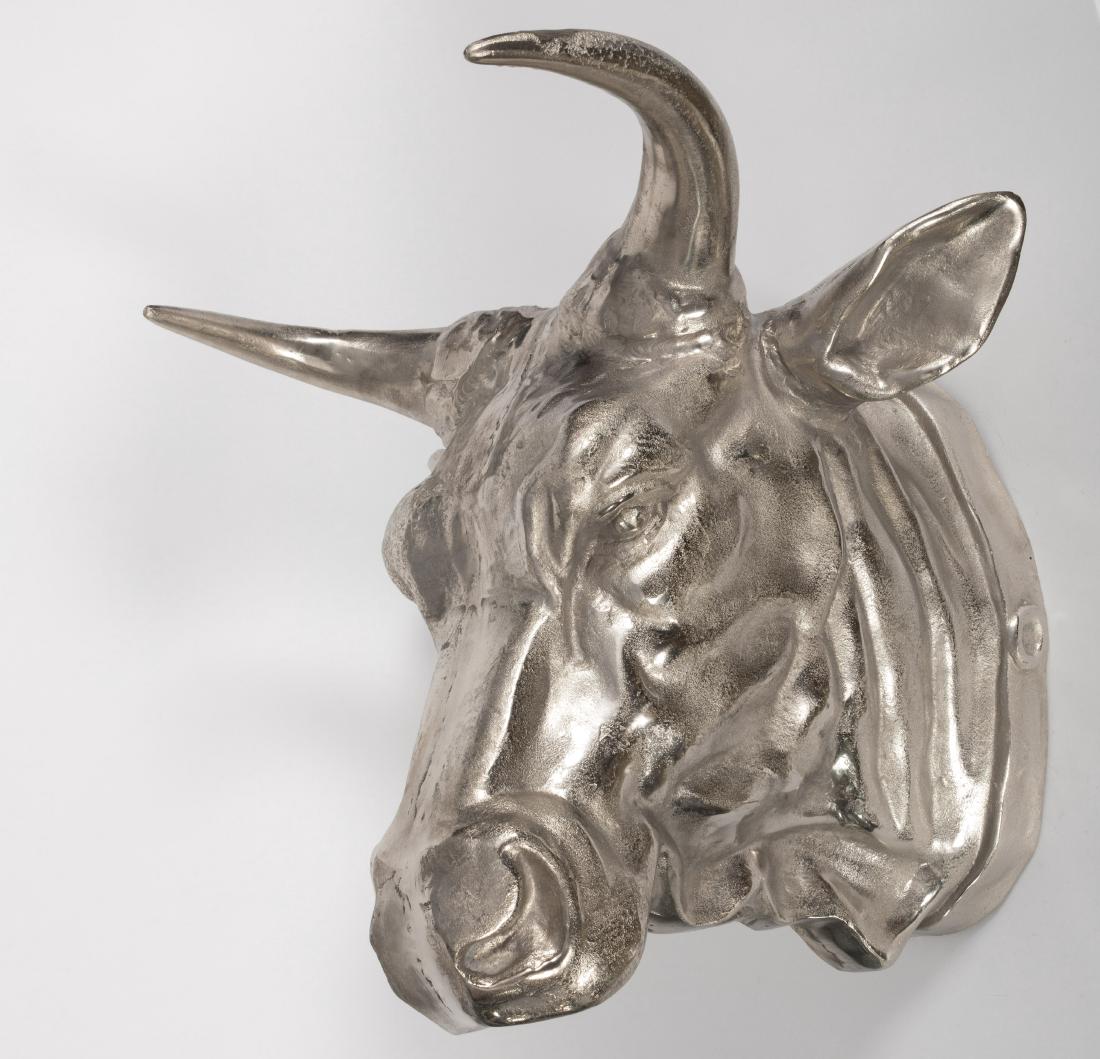 Aluminum Cow Head (1 of 2)