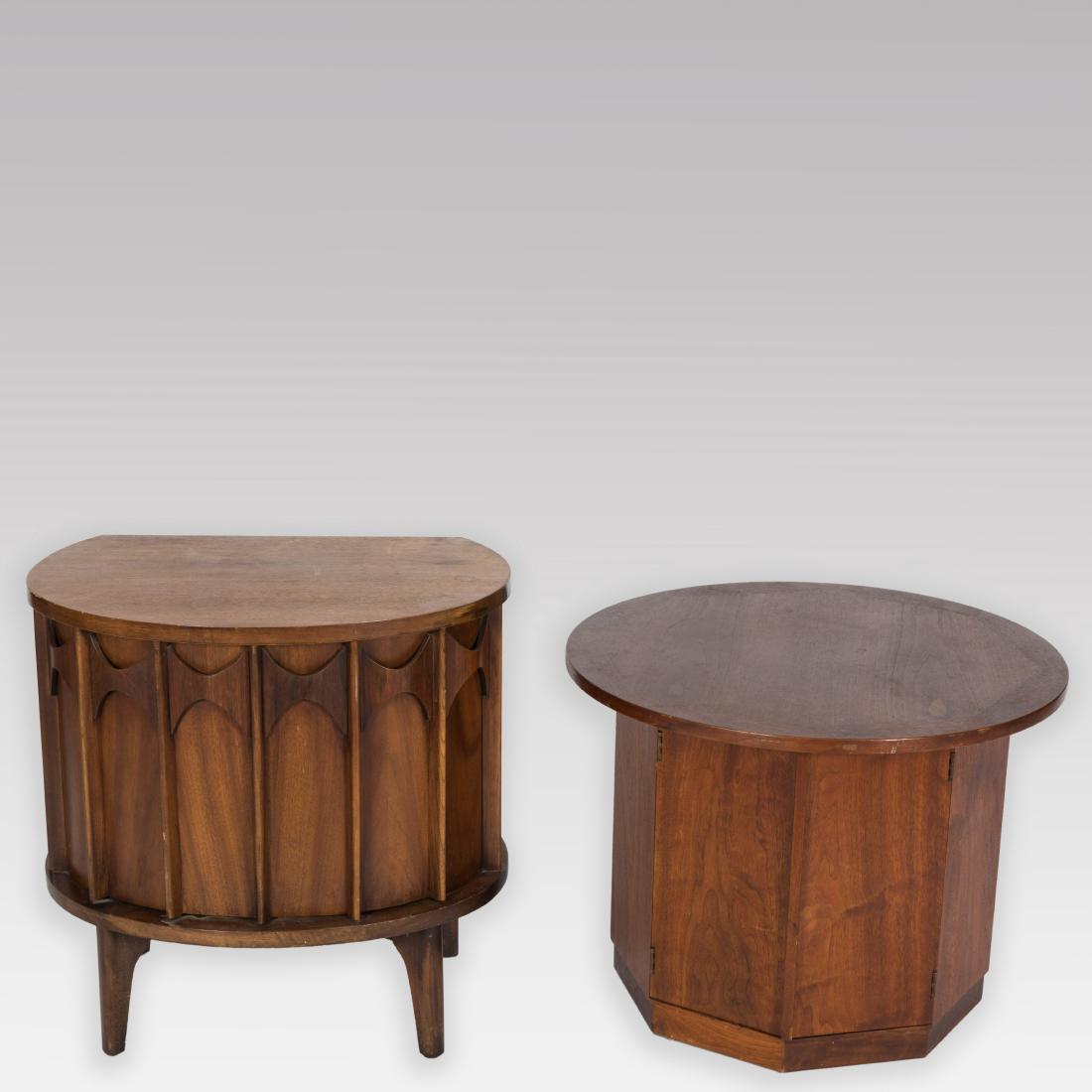 Kent Coffey Demilune Nightstand & Octagonal Table (1 of 5)