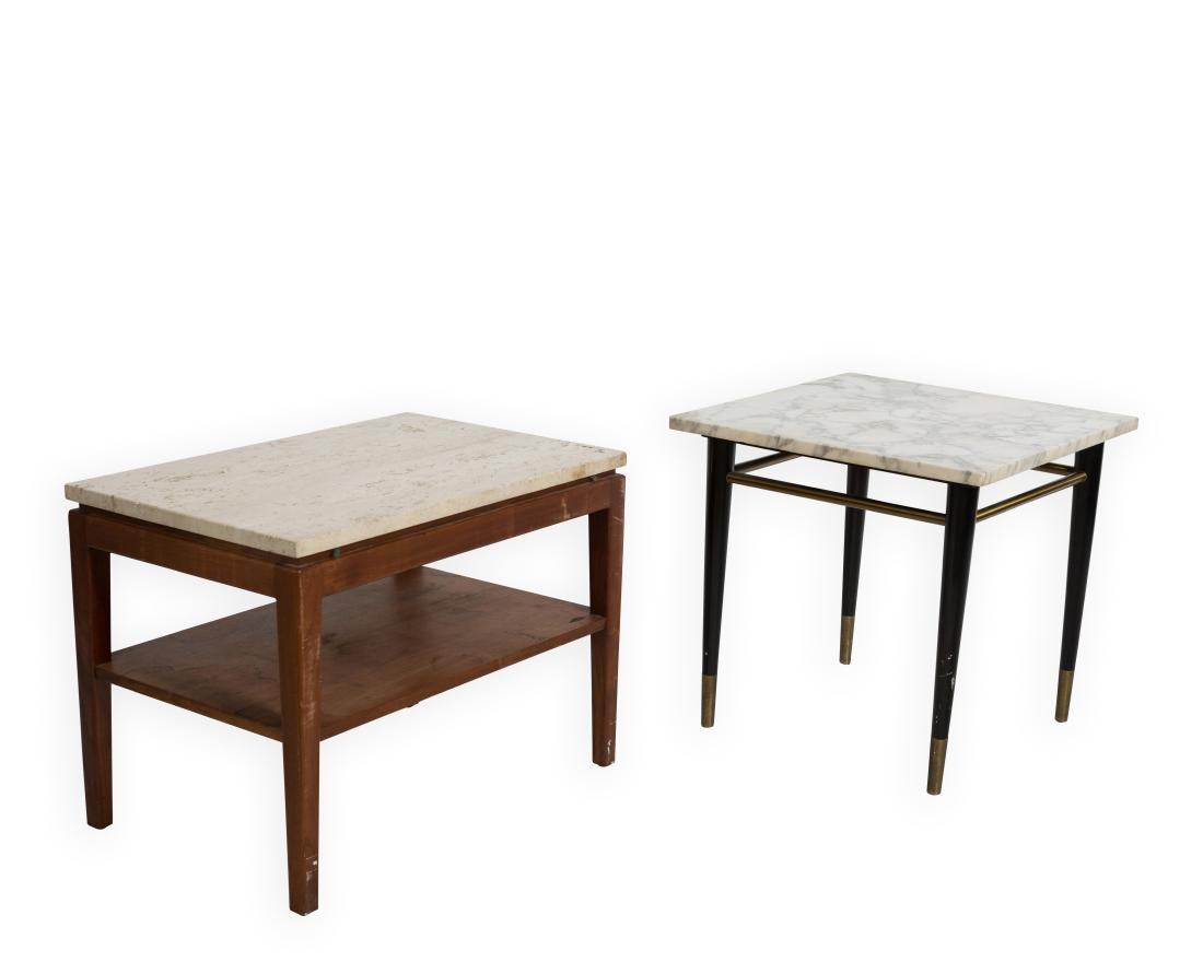 Two Mid Century Marble Top Tables (1 of 4)