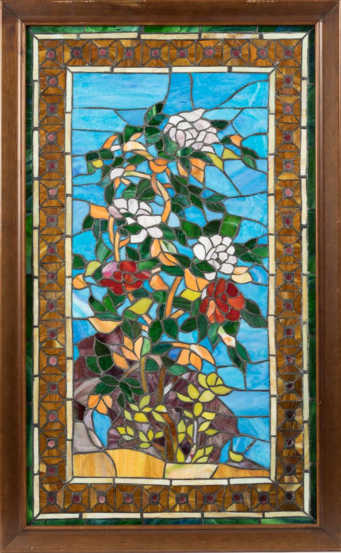 Jeweled Stain Glass Window "Tree" (1 of 3)
