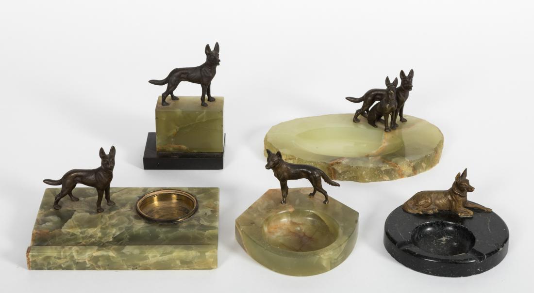 Group Five Canine Ash Trays (1 of 3)