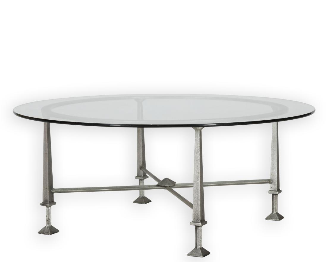 Cast Iron Coffee Table: Description - A cast iron coffee table. Dimensions - 17" x 41"