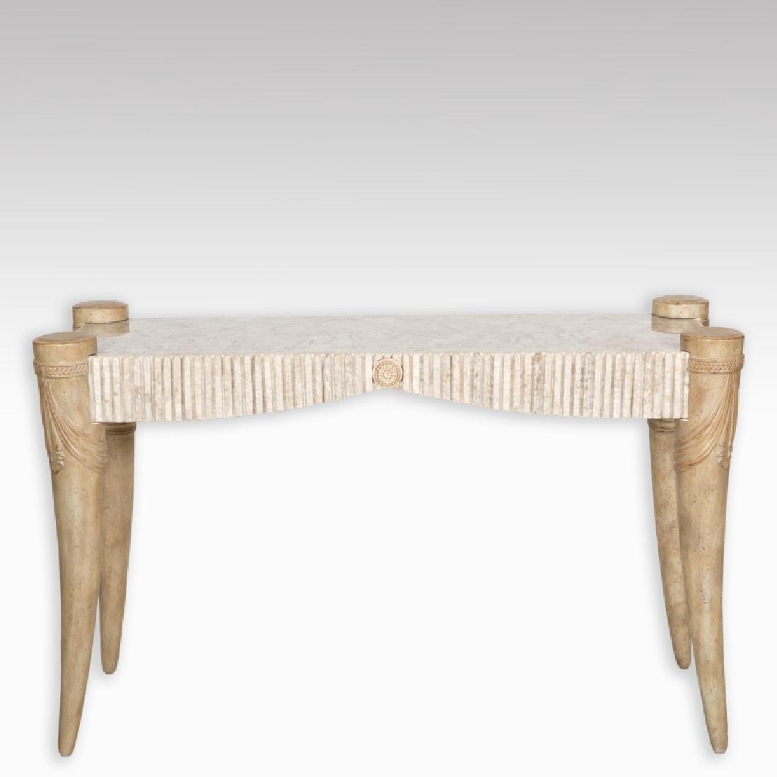 Tessellated Marble Console Table (1 of 5)