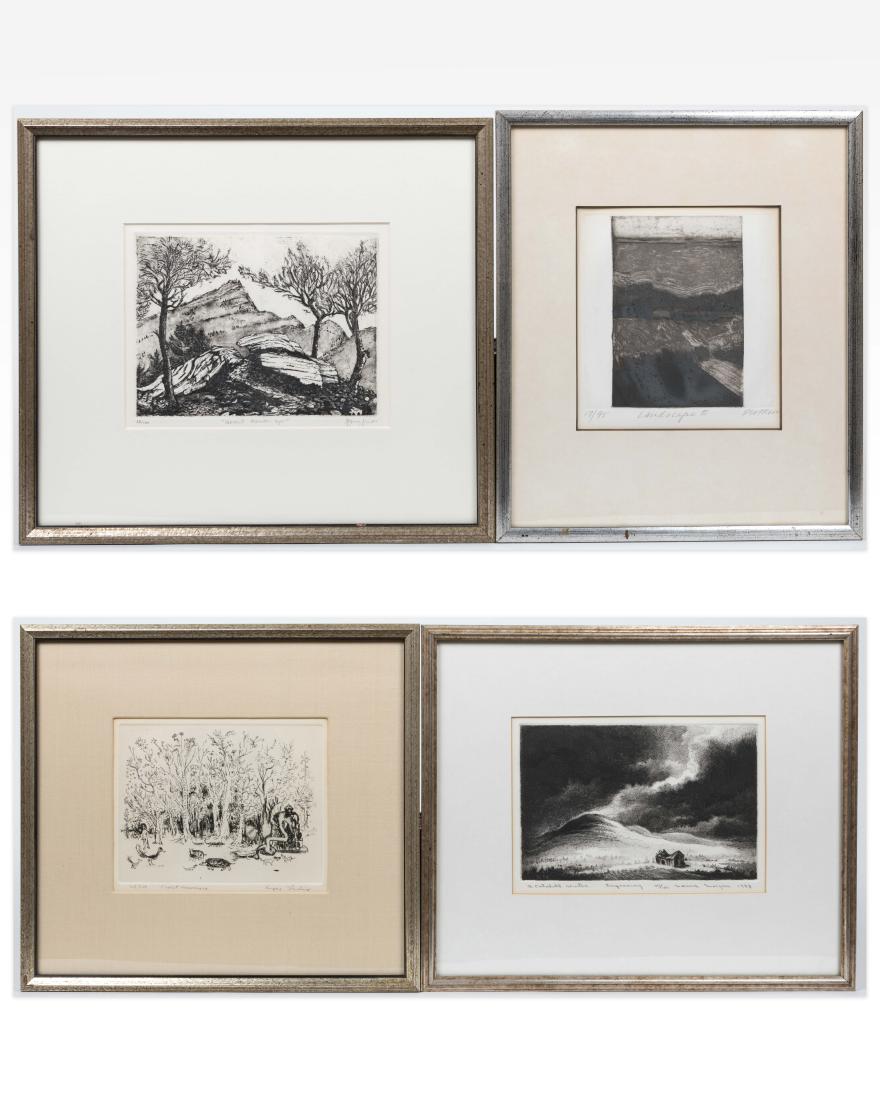 Four Signed Etchings - Plotkin - Ludins (1 of 9)