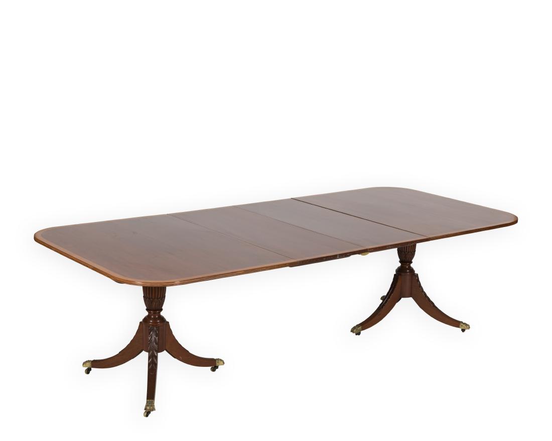 Banded Mahogany Dining Table (1 of 8)